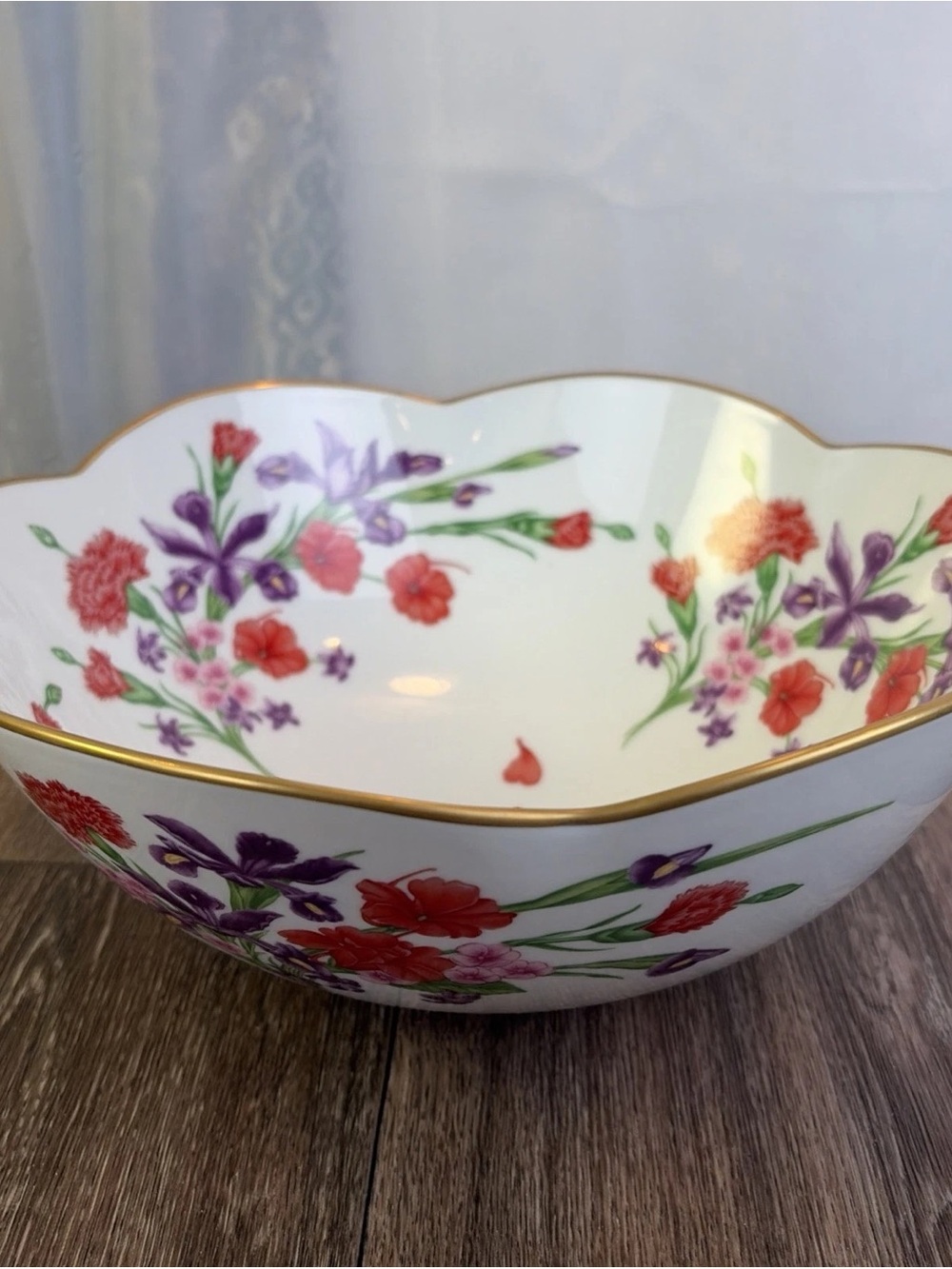 ROYAL CORNWALL Bowl The Flowers of Mount Vernon Limited Edition 1982 Large